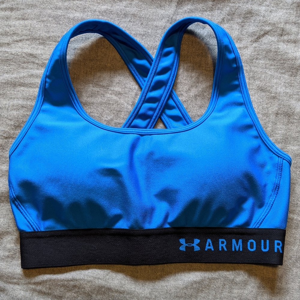 UA Armour Mid Crossback Sports Bra